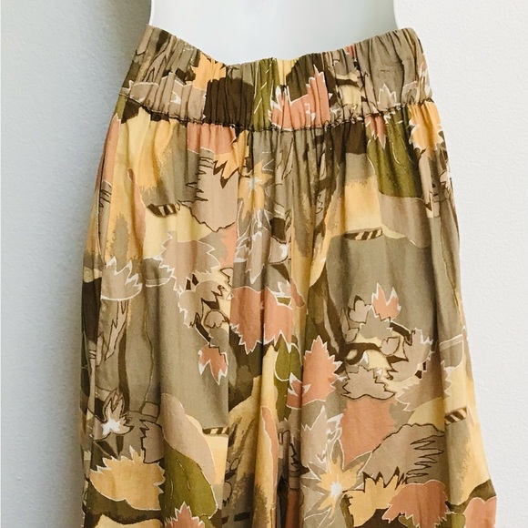 AMUSE SOCIETY Boho Chic SUPER Wide Leg PALAZZO Pants Small - Picture 4 of 11